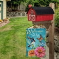 thumbnail image 5 of Yolandalse Graden Flag Hummingbirds Floral Butterfly Welcome Home Decorative Outdoor Yard Flags Decor 12 X 18 Inch Double Sided Garden Flag Front Porch Decorations, 5 of 7