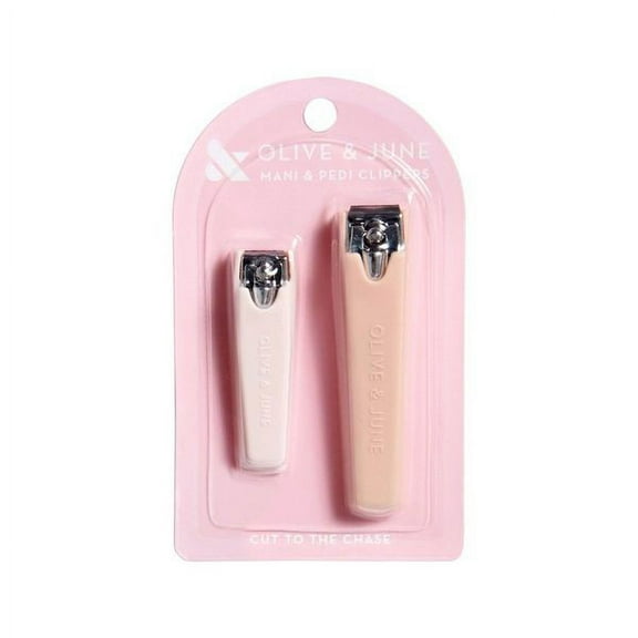 Olive & June Mani & Pedi Clippers, 2 Count, Pink