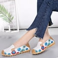 thumbnail image 6 of Tawop Women Shoes Fashion Women Ankle Strap Summer Printing Slip-On Flats Shose White Size 6, 6 of 9