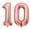 Rose Gold 10, variant on NCQ 40 Inch Rose Gold 15 Number Balloons Giant 15 or 51 Balloons Rose Gold Birthday 15 Balloons 15th Birthday Anniversary Party Decorations Supplies