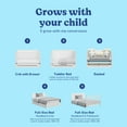 thumbnail image 4 of Graco Melrose 5-in-1 Convertible Baby Crib with Drawer, White, 4 of 16