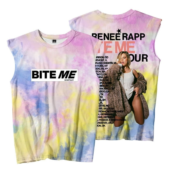 Renee Rap Bite Me Tour 2025 Merch Sleeveless T-Shirts Cosplay Women Men Fashion Tank Tops Tee