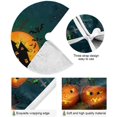 thumbnail image 2 of Coolnut Halloween Tree Skirt, Cartoon Pumpkins Xmas Tree Skirt, Floor Door Round Mat Decorations for Holiday Party Home Christmas Day Ornaments,35.4", 2 of 6
