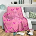 Flannel Cancer Cute Warm Ribbon Blanket Chemotherapy Chemotherapy