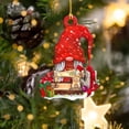 thumbnail image 3 of Navidad Muñeco De Gnomo De Madera Colgante Invierno Navidad Fiesta Temática País Granja Decoración Para Árbol De Navidad Puerta Ventana Kearding HA040067-02, 3 of 6
