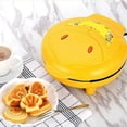 thumbnail image 5 of Animal Mini Waffle Maker, Making 7 Interesting Special-Shaped Pancakes, Automatic Power-Off Non-Stick Pan, Yellow, 5 of 5