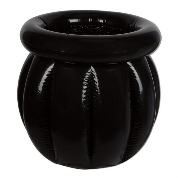 Beistle Inflatable Cauldron Halloween Cooler - 22" - Black - Pack of 6