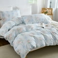 thumbnail image 6 of 100% Cotton Duvet Cover  Soft Cotton Chic Shabby Garden Blue Floral Bedding Set with 2 Pillowcases Vintage Soft&Breathable Comforter Cover Set with Zipper Closure, 6 of 9