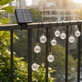 thumbnail image 7 of Linnome Solar String Lights Outdoor - 2 Lighting Modes Crackle Crystal Ball LED Fairy Lights, Waterproof Decorative Solar Powered Lights for Garden, Patio, Yard, Party, Wedding - Warm & Multi-color, 7 of 7