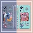 thumbnail image 5 of Case For Xiaomi 13 12 12S 11 11T 10 10S 9 9SE 8SE Pro Ultra Lite Colour Simple Liquid Silicone Case Cartoon Lilo & Stitch Angel, 5 of 5