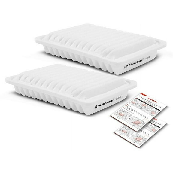 Air Filter Set 2 - Compatible with 2009 - 2019 Toyota Corolla 1.8L 4-Cylinder 2010 2011 2012 2013 2014 2015 2016 2017 2018