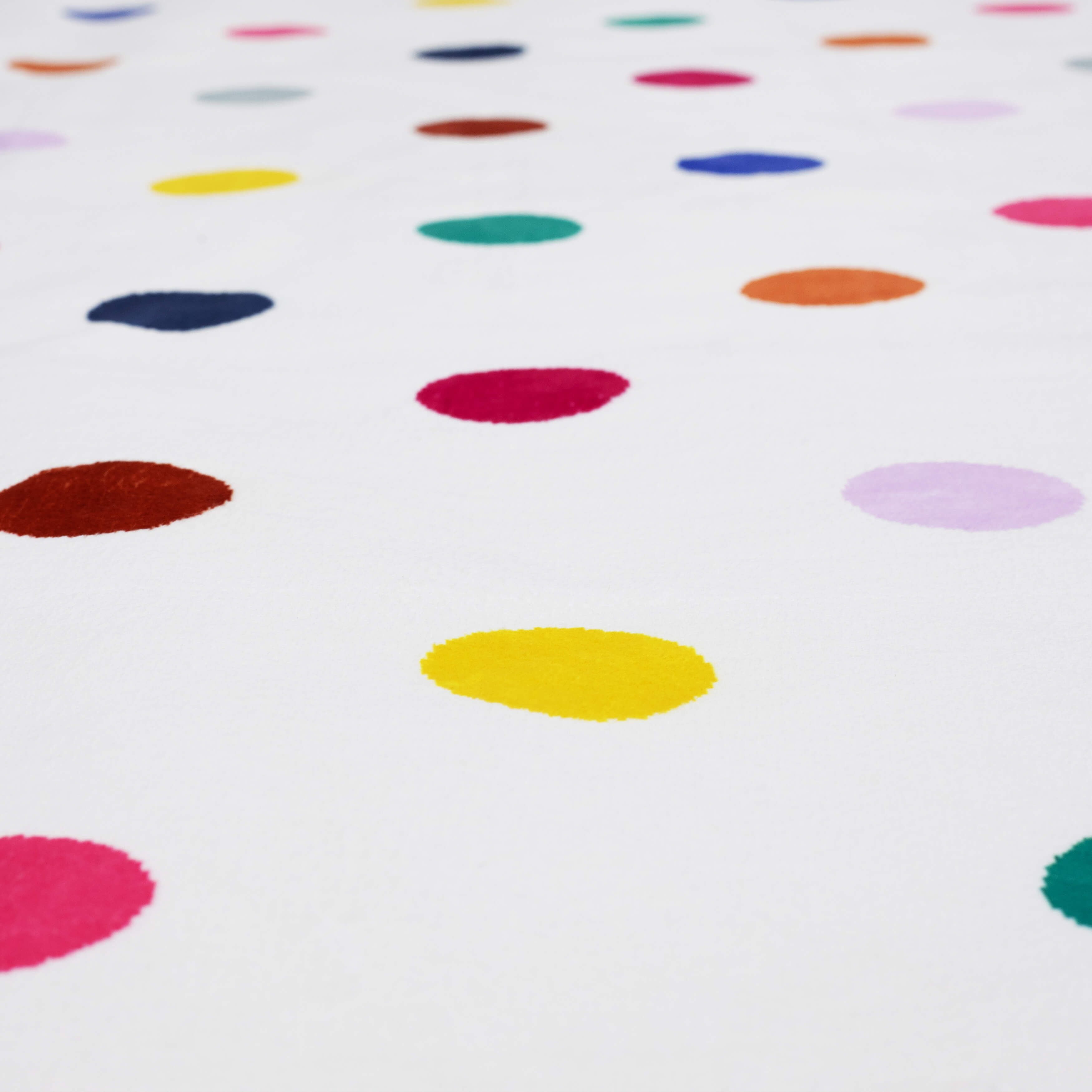 Mohawk Home Kids Collection Polka Dots Low Pile Stain/Fade Resistant Printed Washable Area Rug, Multicolor, 5' x 7'