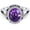 6, variant on Natural Amethyst Promise Ring for Women 10 * 8mm Oval Shaped Real Amethyst Rings 925 Sterling Silver Vintage