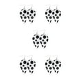 thumbnail image 2 of yingyy Léopard Boucles d'Oreilles Impression Fille Accessoire de Mode Bijoux Féminin Oreille Dangles Type 7 5Set, 2 of 6