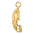 thumbnail image 2 of 14k Yellow Gold Football Helmet Charm Pendant, 2 of 4