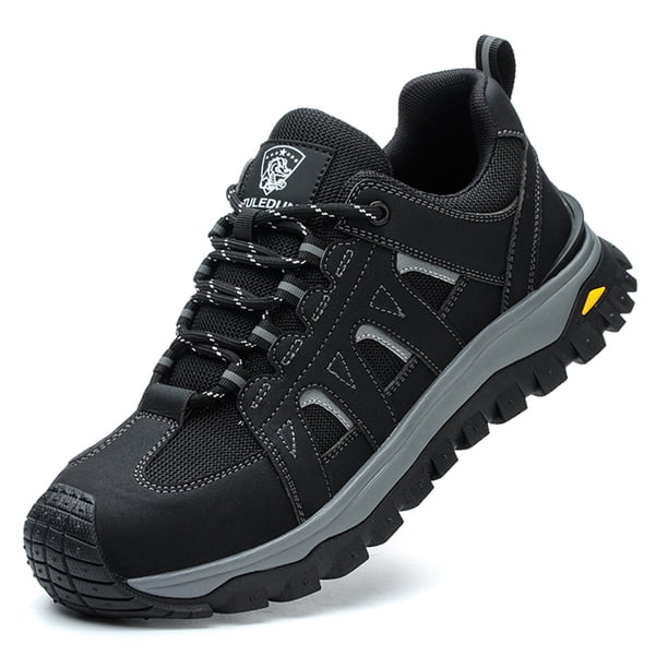 Zapatos de punta de acero zapatos de seguridad livianos sin deslizamiento de zapatillas resistentes resistentes a las zapatillas de deporte de seguridad para deportes al aire libre