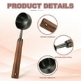 thumbnail image 3 of Coffee Measuring Spoon, 30ml Stainless Steel Coffee Scoop with Wood Handle for Ground Coffee Black, 3 of 6