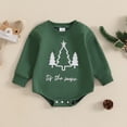 thumbnail image 2 of Okbabeha Baby Girl Boy Christmas Outfit Santa/Christmas Tree/Gingerbread/Bow Sweatshirt Romper Sweater  one-piece  Bubble Bodysuit, 2 of 7