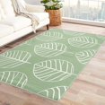 thumbnail image 1 of Leaf Area Rugs for Bedroom Living Room - 4x5 ft - Green Carpet for Home Decor - Green Patterned Decorative Indoor Large Rug - Washable & Soft & Non Slip & Low Pile (ZL&095), 1 of 6