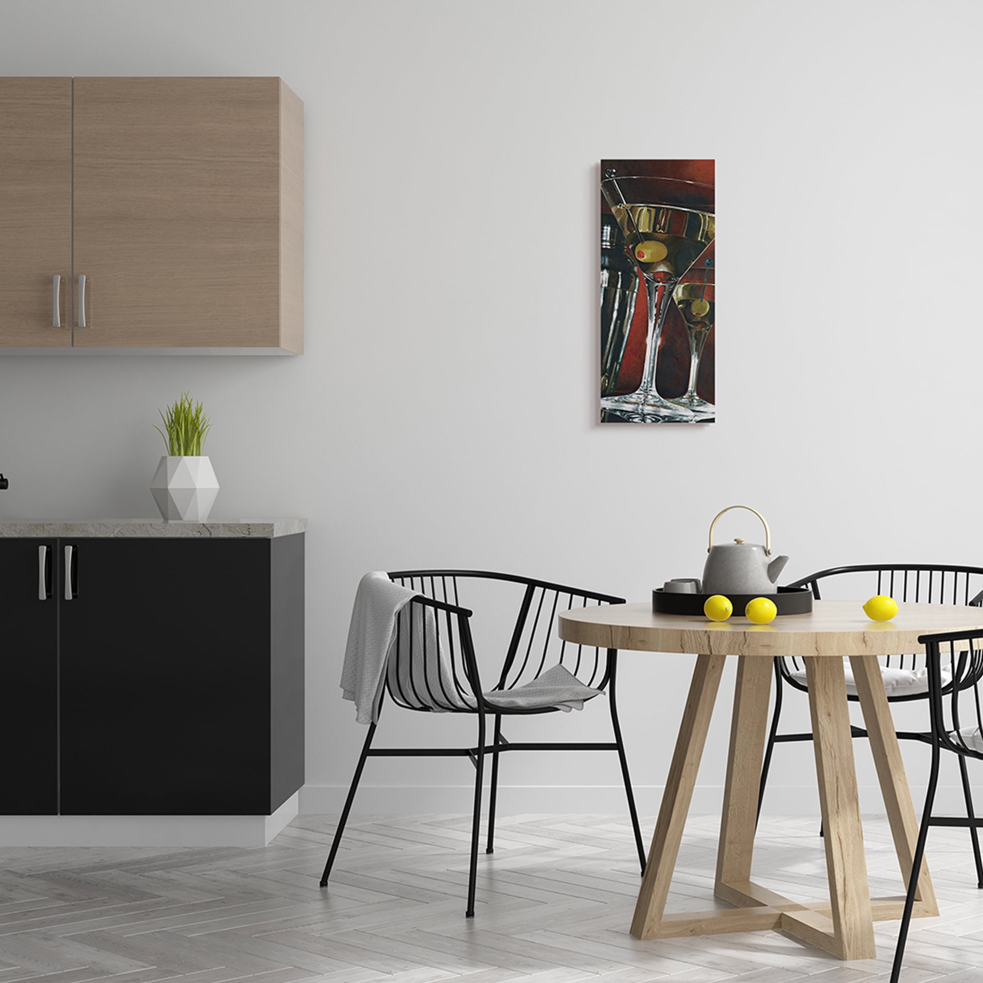 Stupell Industries Dirty Olive Martinis Hyper Realistic Painting Canvas Wall Art by Stefano Ferreri