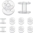 thumbnail image 1 of 10Pcs Window Shade Spool Plastic Clear Pleated Shade Hold Downs Transparent RV Blind Parts Tensioner Covering Hardware Windows Cord Retainer First Kit for RV Day Night Home Bedroom, 1 of 5