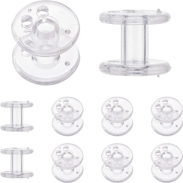10Pcs Window Shade Spool Plastic Clear Pleated Shade Hold Downs Transparent RV Blind Parts Tensioner Covering Hardware Windows Cord Retainer First Kit for RV Day Night Home Bedroom