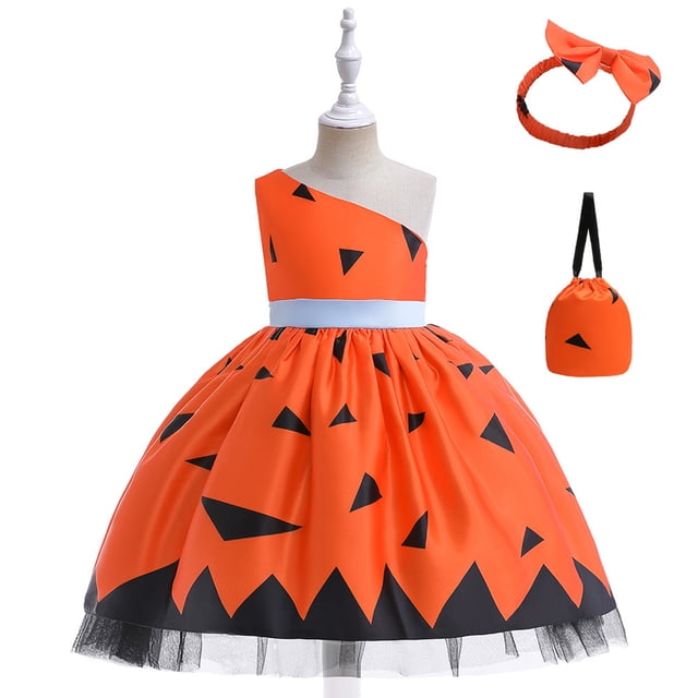 Disfraz de Halloween con sombrero de bruja para niños, disfraz de fiesta de disfraces, vestido con estampado de calavera y calabaza fantasma