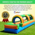 thumbnail image 4 of Pogo Crossover Inflatable Rainbow Splash and Ride Water Slide with Blower, Rainbow, 4 of 9