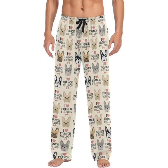 GZHJMY Dog Pajama Pants for Men, Lounge Pants Lightweight Men Pajama Bottoms with Drawstring Pockets, Christmas New Year Birthday Gifts, X-Large