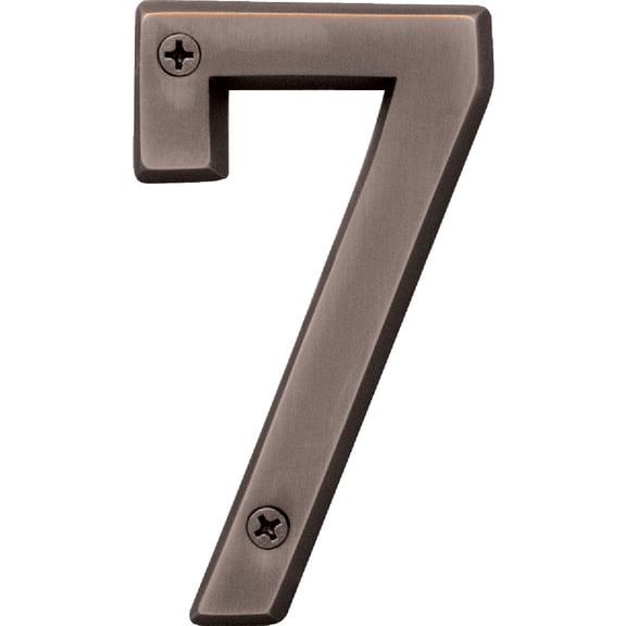 #7 - 4 Inch Old World Bronze Number