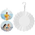 thumbnail image 3 of Washranp 8/10inch Sublimation Wind Spinner Blanks,3D Aluminum Wind Powered Kinetic Sculpture Flower Shape Spinner Suspension Trim for Yards Gardens, 3 of 4