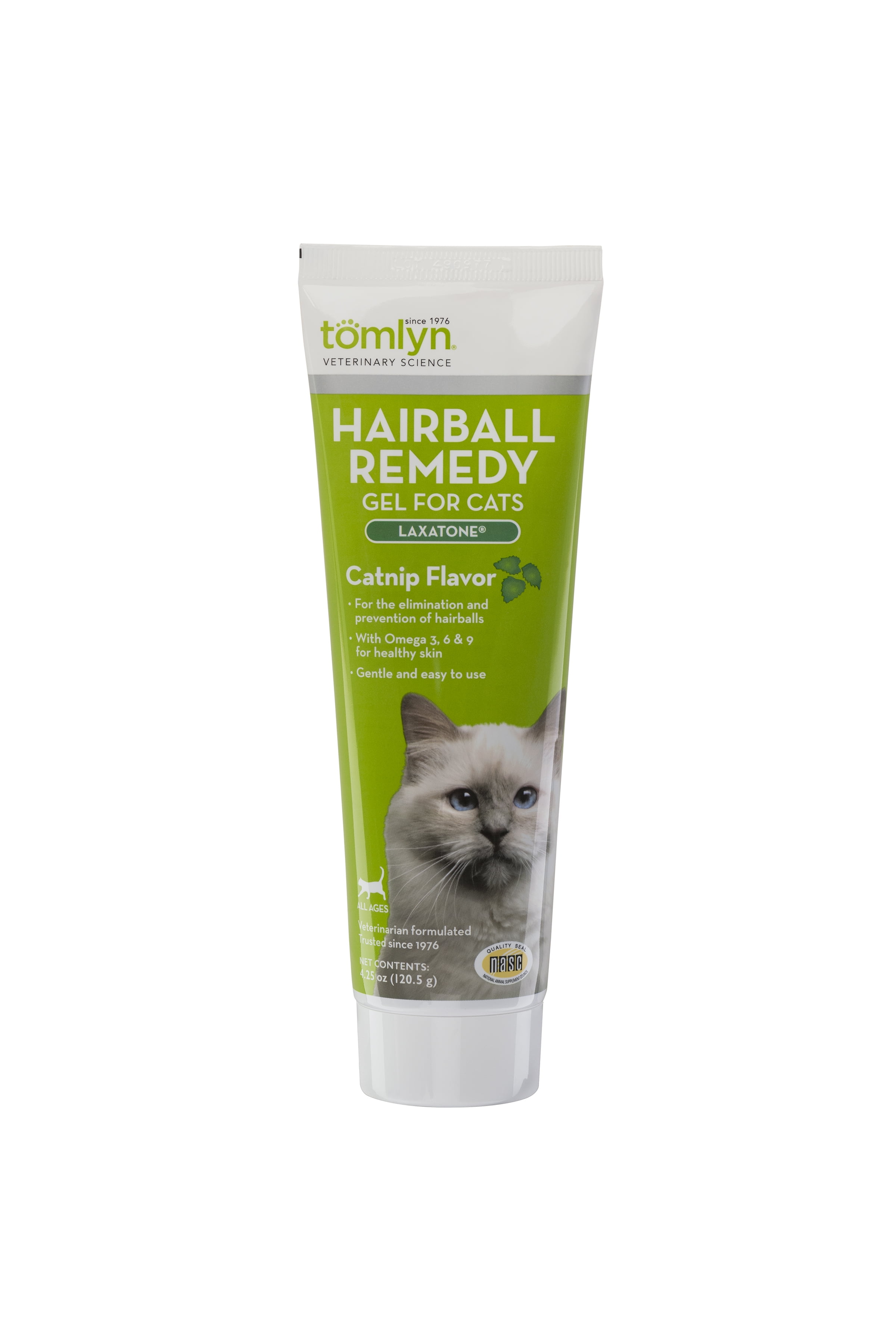 Tomlyn Laxatone Hairball Remedy Supplement for Cats, Catnip Flavor, 4