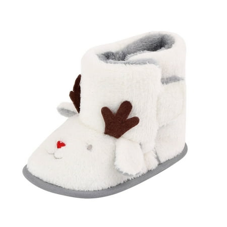 

Binmer Infant Girls Christmas Indoor Soft-Soled Princess Shoes Baby Walking Shoes