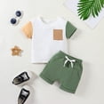thumbnail image 2 of Dinosaur Clothes For Boys Boys 5T Clothes Toddler Boy Clothes Kids Summer Cotton Outfits Shirt Short Sets White 6-12 Months, 2 of 9