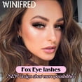 thumbnail image 4 of Eyelashes Mink Lashes Dramatic Full Volume False Eyelashes 6D Faux Mink Eye Lash 18mm Long Lashes Pack 8 Pairs by Winifred, 4 of 15