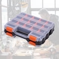 thumbnail image 2 of Caja de accesorios de herramientas de compartimiento de múltiples compartimentos, organizador resistente a impactos, separadores de plástico extraíbles, almacenamiento, clasificación de piezas de tran Feliz Sencillez, 2 of 5