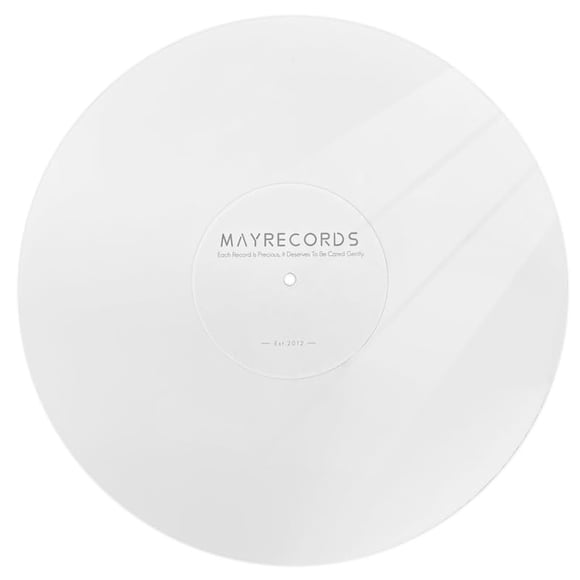 sdroceRyaM Alfombrilla acrílica para plato giratorio, alfombrilla acrílica de 12 pulgadas para reproductores de discos de vinilo LP, alfombrilla antiestática, reduce las vibraciones y mejora la clarid