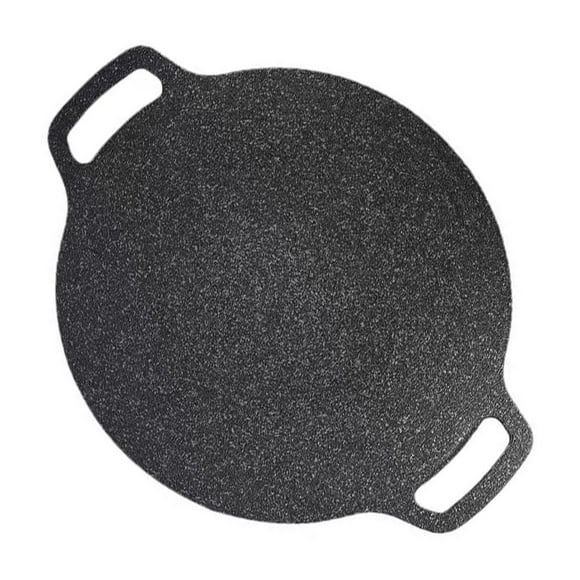 QualitChoice Ensemble de Poêles à Griller Intégrées pour Compétences de Cuisson Magistrales Poignée Sûre à Antiadhésive Poêle en Céramique Poêle à Pain 34CM