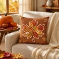 thumbnail image 5 of Fall Pillow Covers Halloween Fall Decorations Coffee Sofa Couch Pillow Covers Square Summer Pillow Covers 18x18 for Farmhouse Thanksgiving Pillowcase Decorative Throw Pillow Covers Cushion Cases, 5 of 7