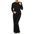 thumbnail image 6 of Women's Slim Fit Sweatsuit Set - Long Pants Jogger Two Piece, Sexy Chest Design, All-Occasion Comfort Wear, 6 of 8