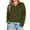 Army Green, variant on TKLPEHG Sweatshirts for Women Trendy Button V Neck Sweatshirt Casual Lightweight Classic Solid Color Loose Fashion Long Sleeve Pullover (Black,L)