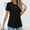 Black, variant on GaThRRgYP Womens Shirts Short Sleeve under $5,Women's Short Sleeve Solid Color Basics Crewneck Casual Top Pullover T-shirt