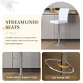 thumbnail image 7 of StnTalk 4-Piece Swivel Adjustable Bar Stools Set, PU Leather Counter Height Bar Chairs with 360° Rotation, Height Adjustable 24.8''–33.4'', Metal Base for Kitchen Island & Home Bar, 7 of 7