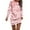 Red, variant on Women's Round Neck Valentine's Day Printed Long Sleeve Wrap Hip Dress Sweater Dresses, Fall and Winter Casual Wear for Romantic Occasions, Soft Fabric,Hot Pink,L