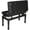 Black Modern - Longer, variant on REDCAMP Adjustable Piano Bench with Storage, PU Leather Heavy Duty Keyboard Piano Bench with Padded Cushion Bent Leg, Black