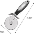 thumbnail image 2 of Stainless Steel Pizza Roller, Professional And Safe Pizza Wheel, Handy Pizza Cutter With Finger Protection, With Non-slip Ergonomic Handle - RIpj, 2 of 5