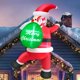 thumbnail image 2 of Papá Noel inflable navideño TURNMEON de 6 pies de altura para escalar, 2 of 6