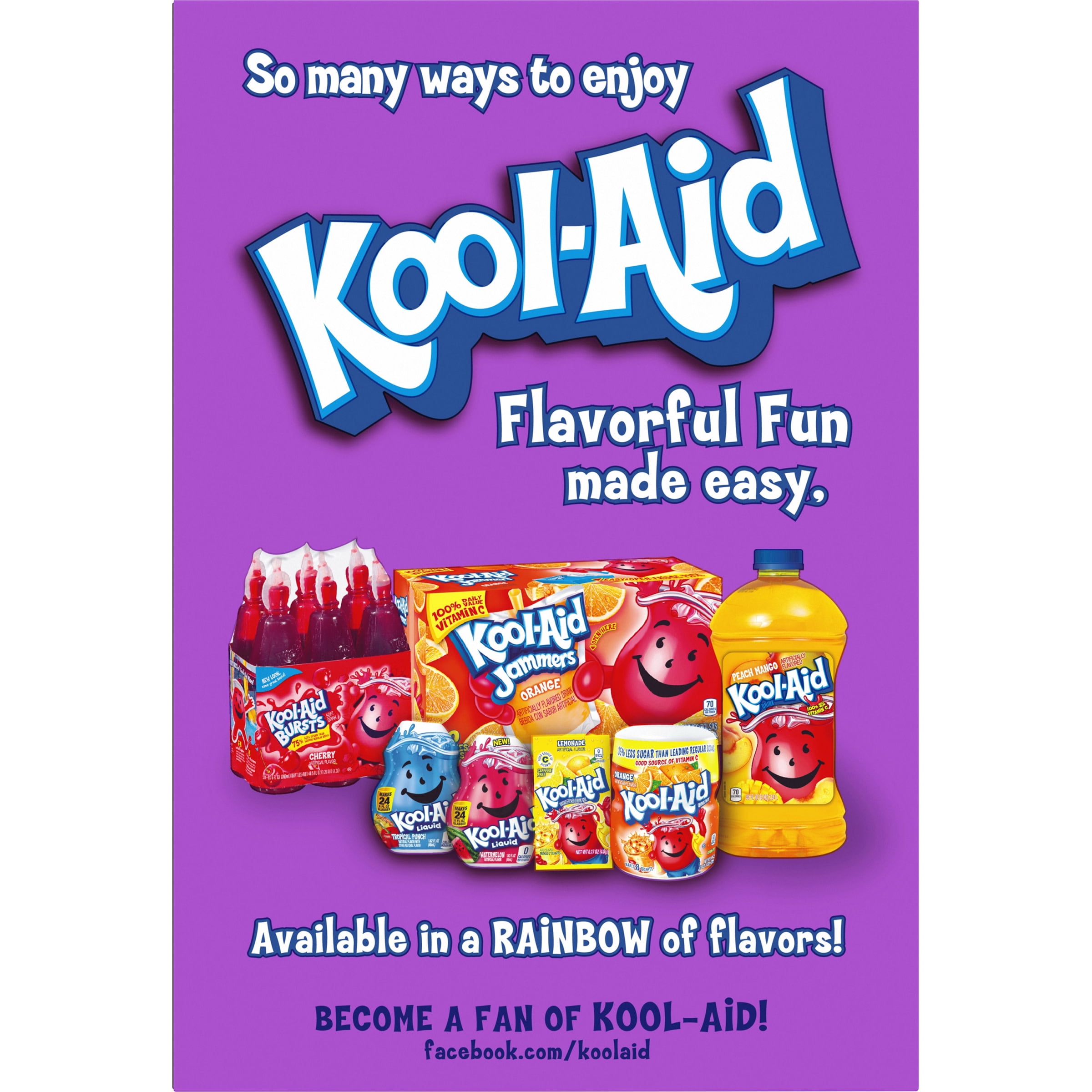 Kool-Aid Singles Sugar-Sweetened Grape Artificially Flavored Powdered Soft Drink Mix, 12 ct On-the-Go-Packets