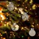 thumbnail image 5 of 24 piezas decoración del día de Navidad 6 cm/2,36 "juego de bolas transparentes de plástico de color juego de bolas pintadas inastillables colgante de árbol de Navidad para el hogar suministros festivos (blanco Rojo Verde Cocina, Decoración y Otros, 5 of 5