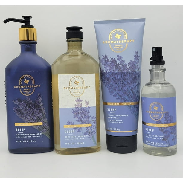 Bath & Body Works Lavender +Vanilla Sleep Set Body Lotion 6.5 oz, Body